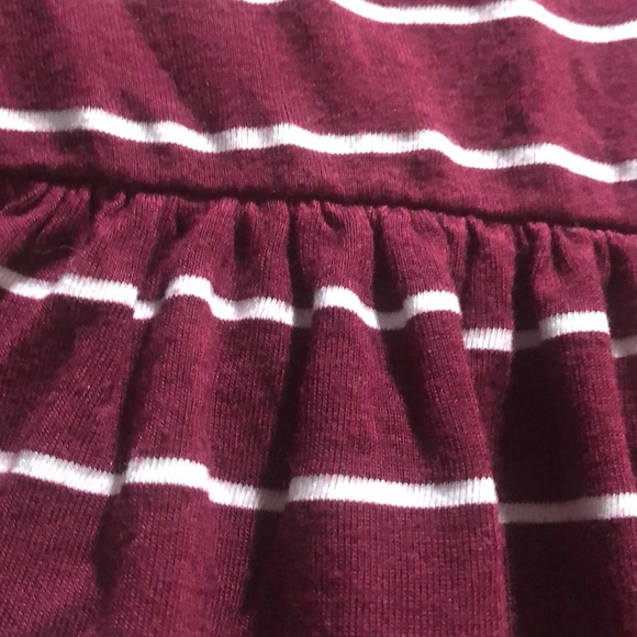 Maroon and white striped dress - Picture 3 of 3